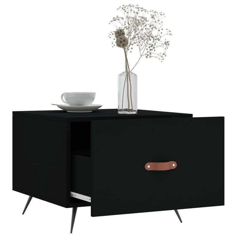 vidaXL-Tavolini-da-Salotto-2-pz-Neri-50x50x40-cm-in-Legno-Multistrato