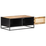 vidaXL-Tavolino-da-Salotto-90x50x35-cm-Legno-di-Mango-Grezzo-e-Canna