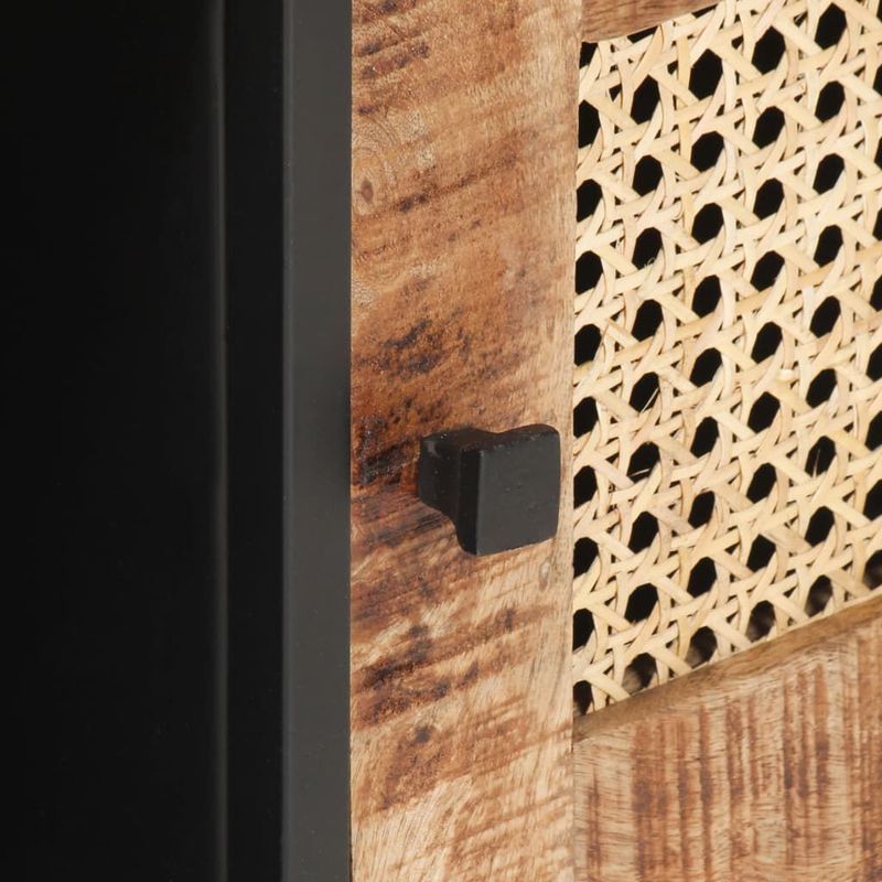 vidaXL-Tavolino-da-Salotto-90x50x35-cm-Legno-di-Mango-Grezzo-e-Canna