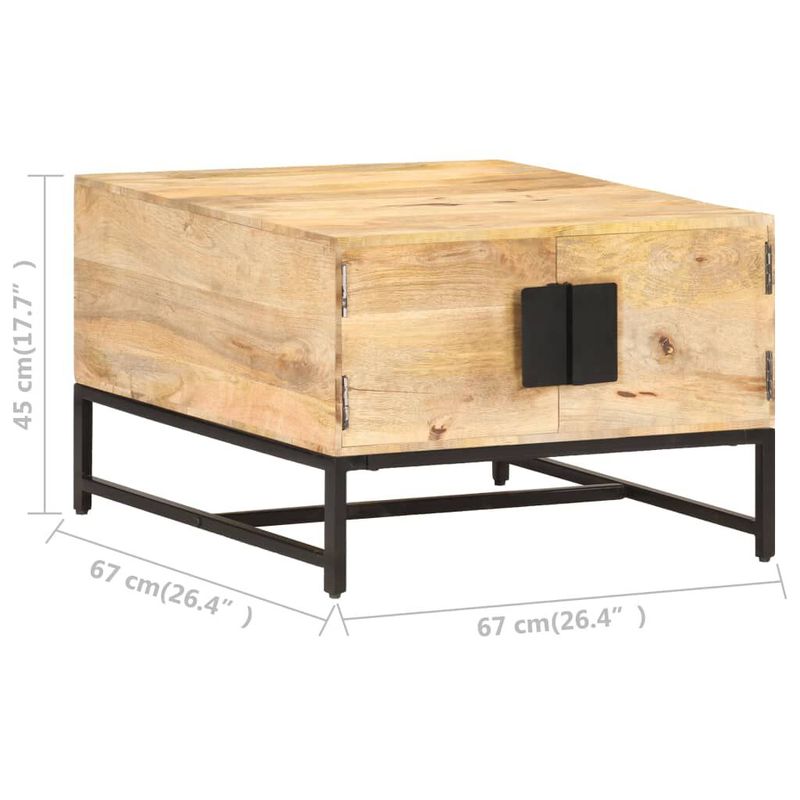 vidaXL-Tavolino-da-Caffe-67x67x45-cm-in-Legno-Massello-di-Mango