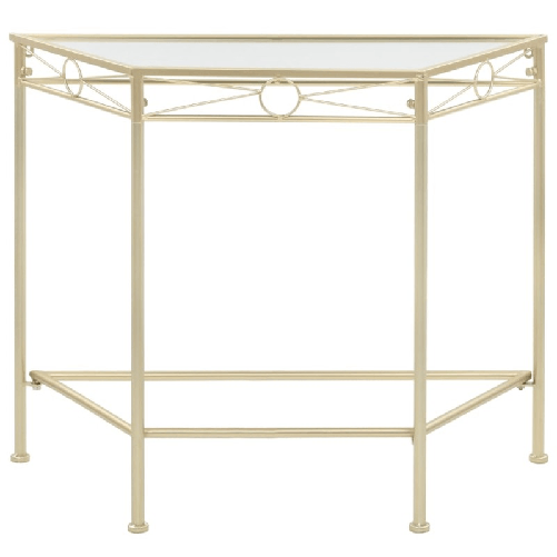 vidaXL-Tavolino-Vintage-in-Metallo-87x34x73-cm-Oro