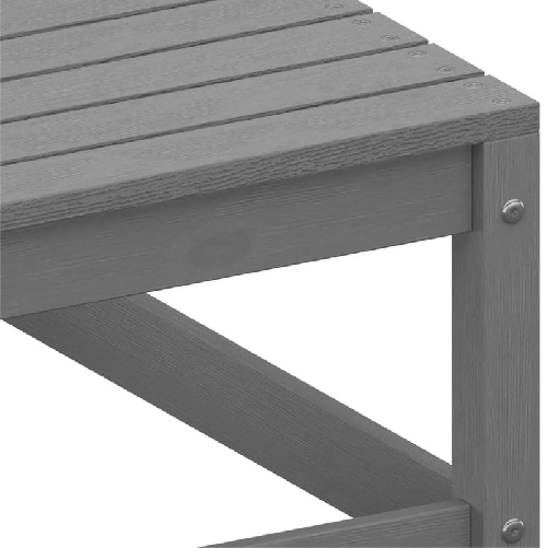 vidaXL-Set-Divani-da-Giardino-3-pz-Grigio-in-Legno-Massello-di-Pino