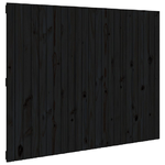 vidaXL-Testiera-da-Parete-Nera-1465x3x110cm-in-Legno-Massello-di-Pino