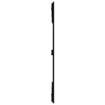 vidaXL-Testiera-da-Parete-Nera-1465x3x110cm-in-Legno-Massello-di-Pino