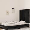 vidaXL-Testiera-da-Parete-Nera-955x3x90-cm-in-Legno-Massello-di-Pino