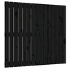 vidaXL-Testiera-da-Parete-Nera-955x3x90-cm-in-Legno-Massello-di-Pino