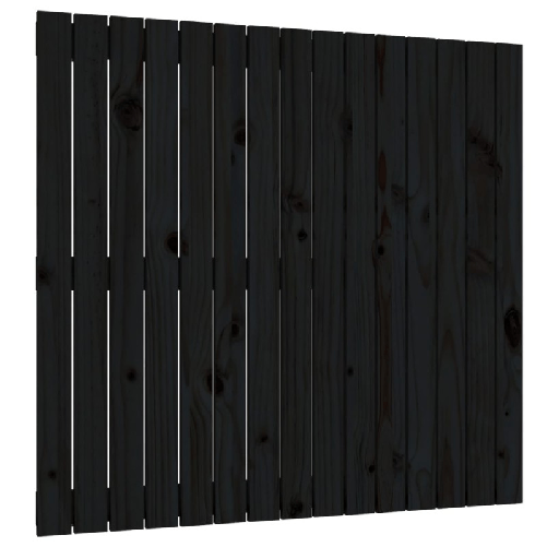 vidaXL-Testiera-da-Parete-Nera-955x3x90-cm-in-Legno-Massello-di-Pino