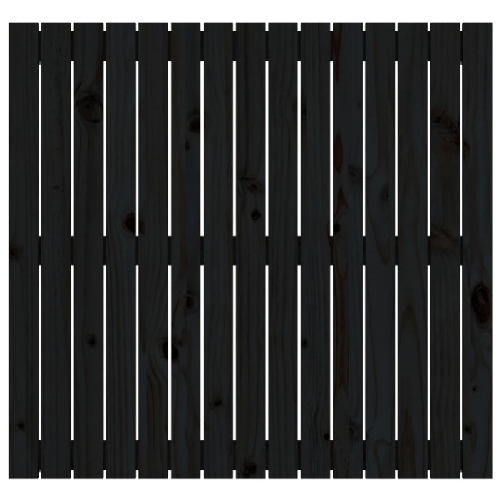 vidaXL-Testiera-da-Parete-Nera-955x3x90-cm-in-Legno-Massello-di-Pino