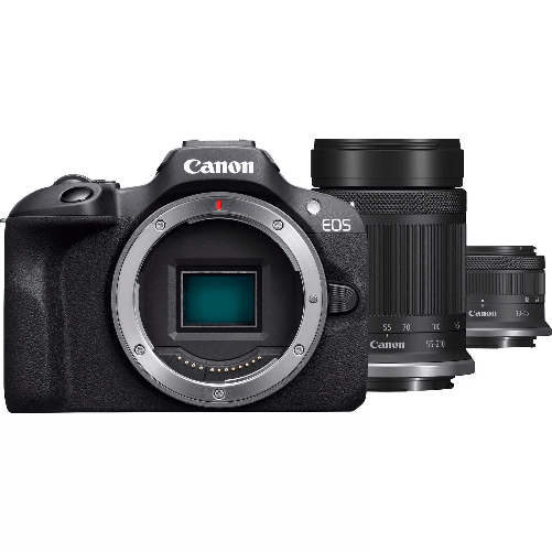 Canon-EOS-R100---RF-S-18-45mm-F4.5-6.3-IS-STM---RF-S-55-200mm-F5-7.1-IS-STM-Kit-MILC-241-MP-CMOS-6000-x-4000-Pixel-Nero