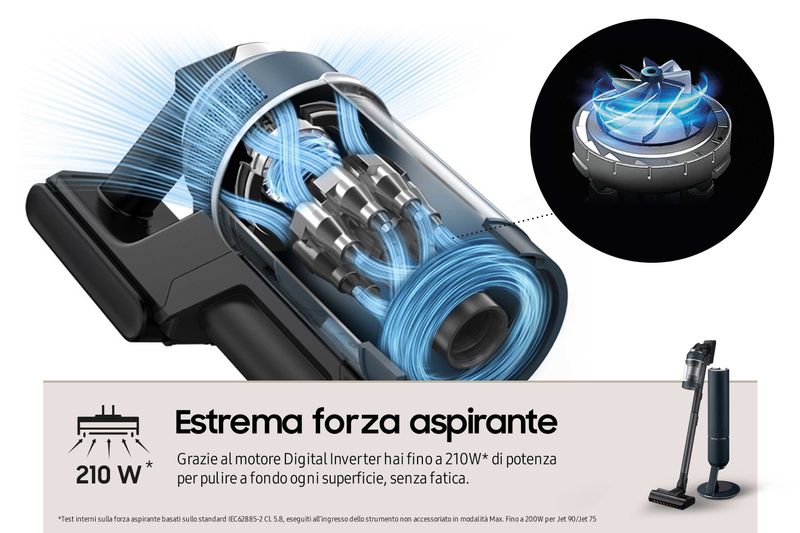 Samsung-Bespoke-Jet-Pro-Extra-Scopa-Elettrica-senza-Sacchetto-2-Litri-210W-Blu