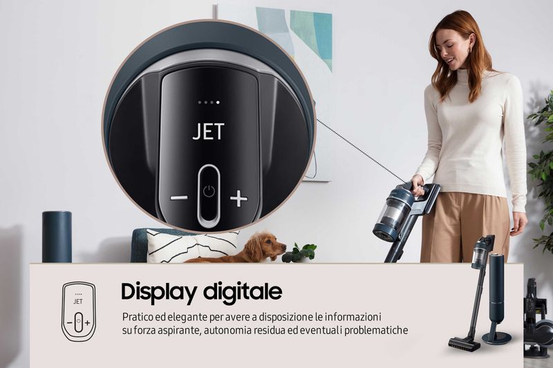 Samsung-Bespoke-Jet-Pro-Extra-Scopa-Elettrica-senza-Sacchetto-2-Litri-210W-Blu