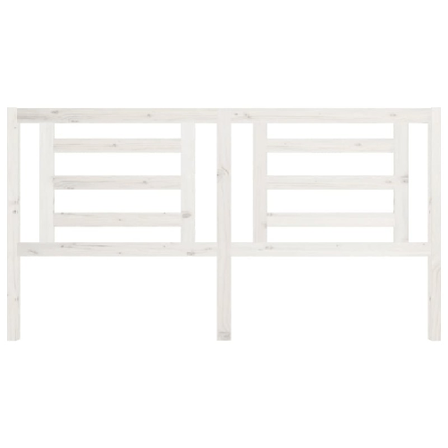 Testiera-per-Letto-Bianca-186x4x100cm-in-Legno-Massello-di-Pino