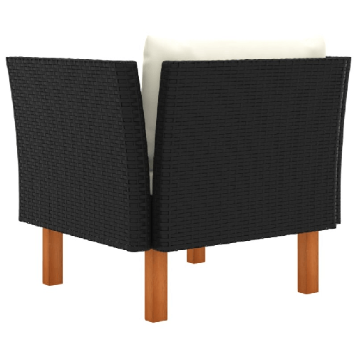 vidaXL-Divano-da-Giardino-in-Polyrattan-e-Massello-di-Eucalipto