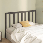 Testiera-per-Letto-Grigia-126x4x100cm-in-Legno-Massello-di-Pino