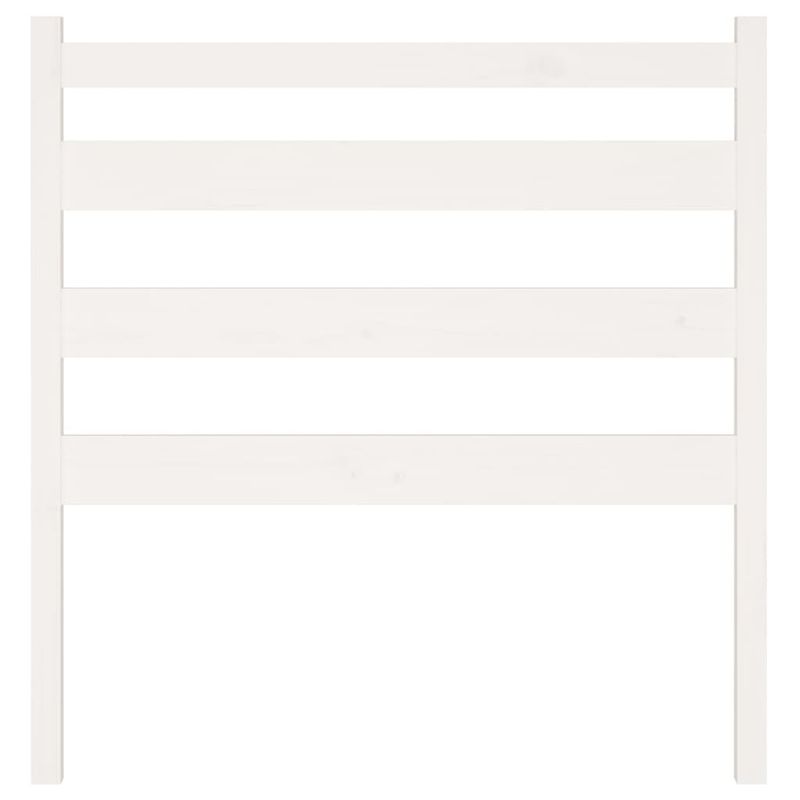 Testiera-per-Letto-Bianca-126x4x100cm-in-Legno-Massello-di-Pino