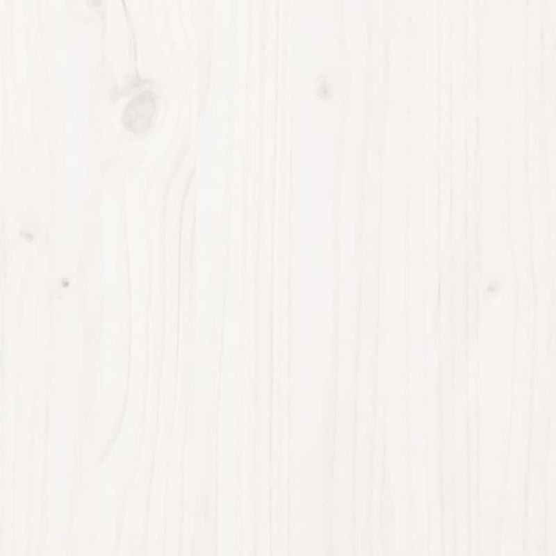 Testiera-per-Letto-Bianca-126x4x100cm-in-Legno-Massello-di-Pino