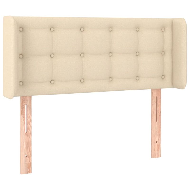 vidaXL-Testiera-ad-Orecchio-Crema-83x16x118-128-cm-in-Tessuto