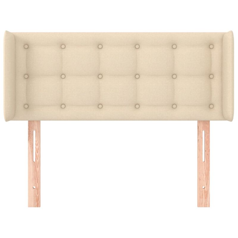 vidaXL-Testiera-ad-Orecchio-Crema-83x16x118-128-cm-in-Tessuto