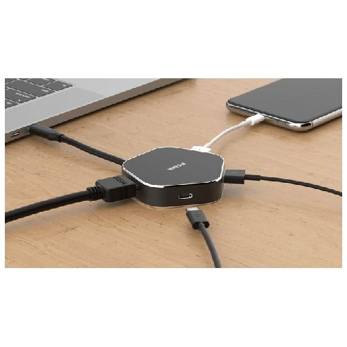 D-Link-DUB-M420-replicatore-di-porte-e-docking-station-per-notebook-Cablato-Thunderbolt-3-Nero-Argento