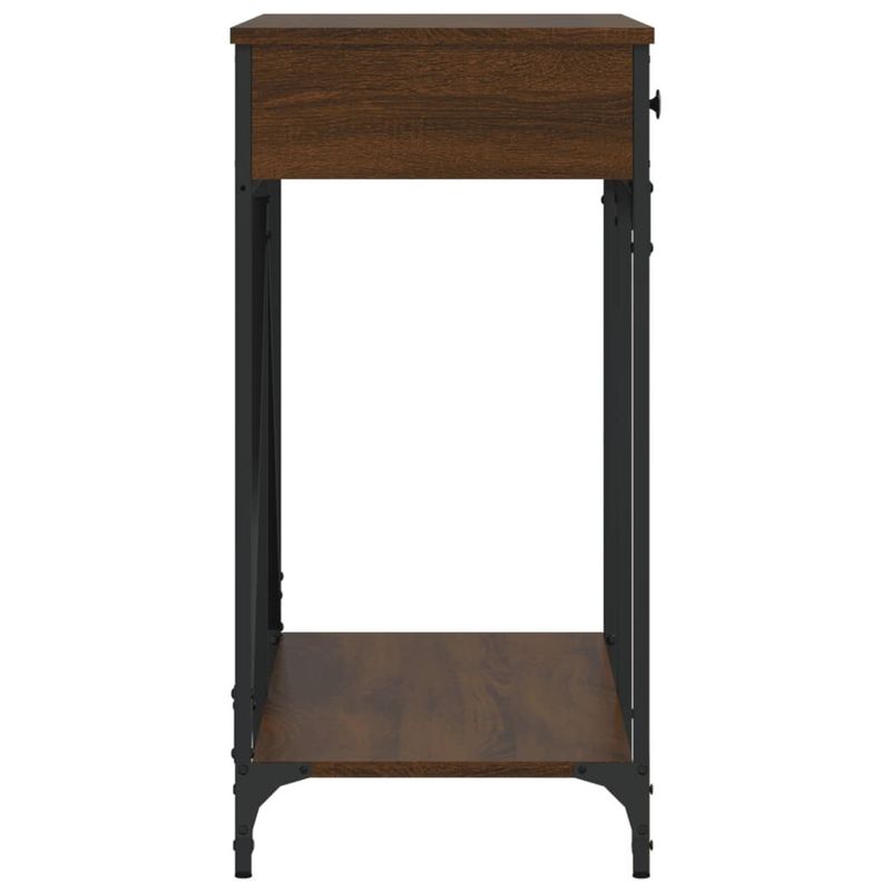 vidaXL-Tavolino-Consolle-Rovere-Marrone-100x39x785-cm-Multistrato