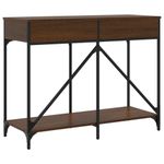 vidaXL-Tavolino-Consolle-Rovere-Marrone-100x39x785-cm-Multistrato