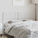 VidaXL Testiera in Metallo Bianco 120 cm