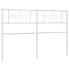 vidaXL-Testiera-in-Metallo-Bianco-120-cm