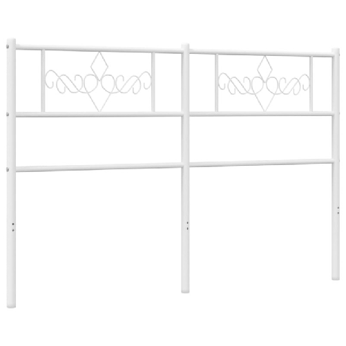 vidaXL-Testiera-in-Metallo-Bianco-120-cm