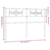 vidaXL-Testiera-in-Metallo-Bianco-120-cm