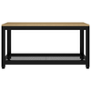 vidaXL-Tavolino-Salotto-Marrone-Chiaro-e-Nero-90x45x45-cm-MDF-e-Ferro