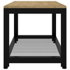 vidaXL-Tavolino-Salotto-Marrone-Chiaro-e-Nero-90x45x45-cm-MDF-e-Ferro