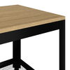 vidaXL-Tavolino-Salotto-Marrone-Chiaro-e-Nero-90x45x45-cm-MDF-e-Ferro
