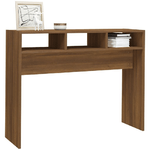 Tavolino-Consolle-Rovere-Marrone-105x30x80-cm-Legno-Multistrato