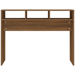 Tavolino-Consolle-Rovere-Marrone-105x30x80-cm-Legno-Multistrato