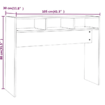 Tavolino-Consolle-Rovere-Marrone-105x30x80-cm-Legno-Multistrato