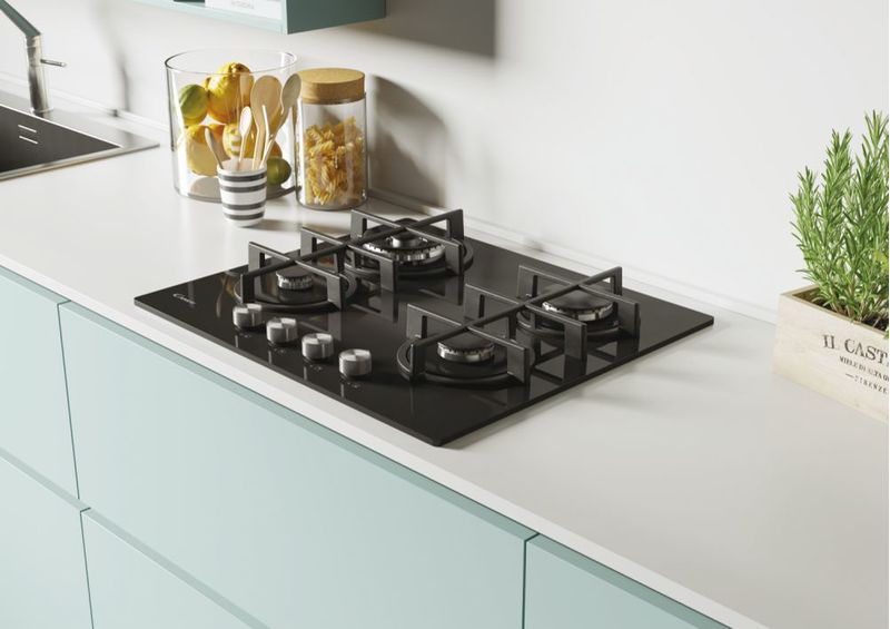 Candy-CVG6BR4WPB-Nero-Da-incasso-59-cm-Gas-4-Fornello-i-