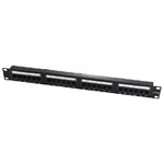 WP 19 Patch Panel Cat.6a UTP 24 RJ45 ports 1U