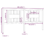 Testiera-per-Letto-206x4x100-cm-in-Legno-Massello-di-Pino