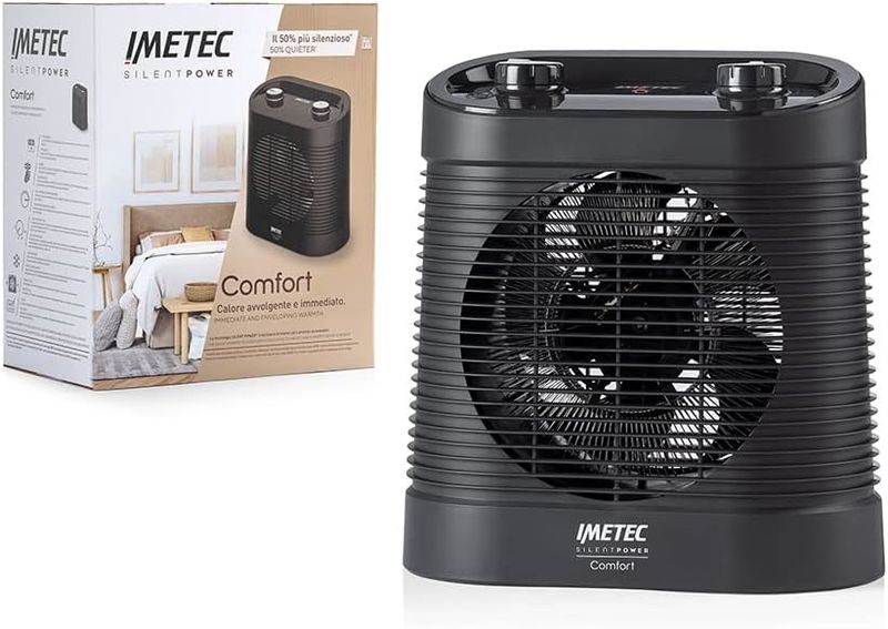 Imetec-Silent-Power-Comfort-Interno-Nero-2100-W-Riscaldatore-ambiente-elettrico-con-ventilatore