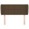 Testiera-ad-Orecchio-Marrone-Scuro-83x23x78-88-cm-in-Tessuto