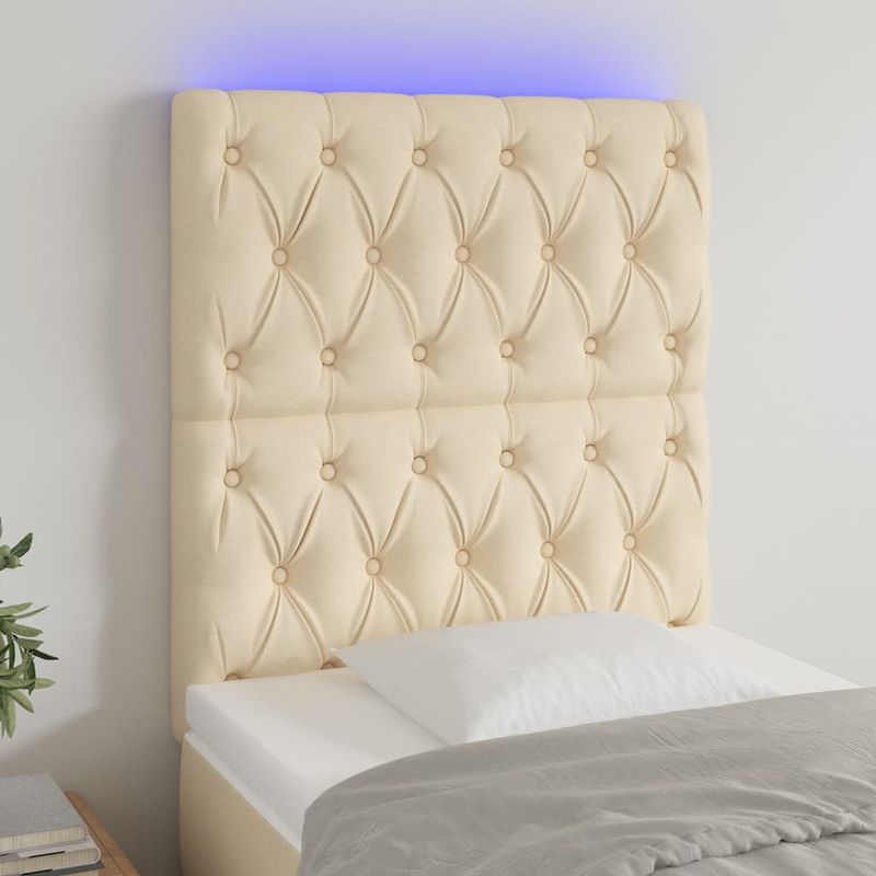 Testiera-a-LED-Crema-200x7x118-128-cm-in-Tessuto