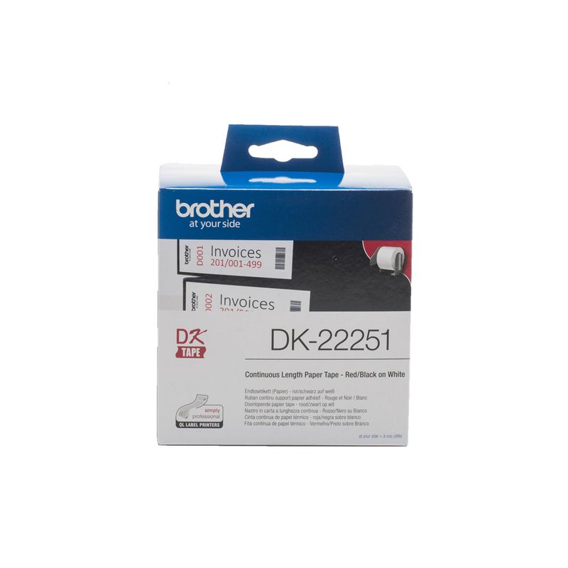 Brother-DK-22251-nastro-per-etichettatrice-Nero-e-rosso-su-bianco