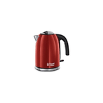 Russell Hobbs 20412-70 bollitore elettrico Nero, Rosso, Acciaio inossidabile