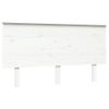 Testiera-per-Letto-Bianca-154x6x825-cm-Legno-Massello-di-Pino