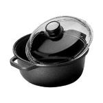 Risoli Casseruola 2 Manici con Coperchio 24cm BlackPlus