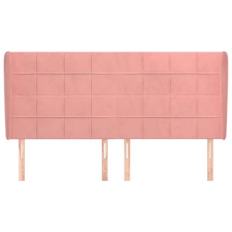 Testiera-ad-Orecchio-Rosa-203x23x78-88-cm-in-Velluto