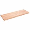 Ripiano-Muro-Marrone-Chiaro-140x50x6cm-Massello-Rovere-Trattato
