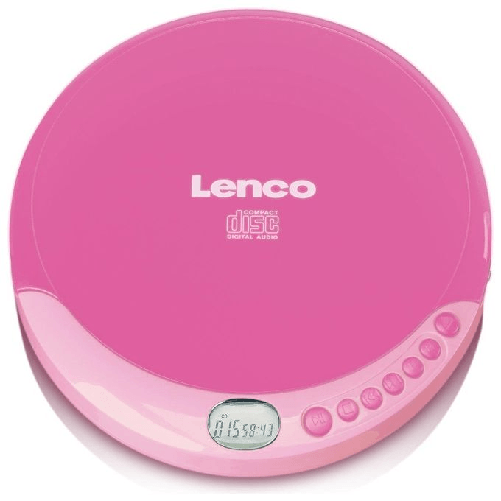 Lenco-CD-011-Lettore-CD-portatile-Rosa