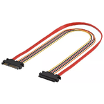 EsseShop Goobay 93871 cavo SATA 0,5 m SATA 7-pin + 15-pin Nero, Arancione, Rosso, Giallo