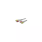 EsseShop Wentronic cavo audio video 3 connettori rca maschio-maschio (2xaudio 1xvideo)  mt. 10